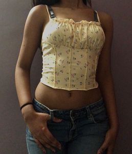 Flower Ruched Top 🎀