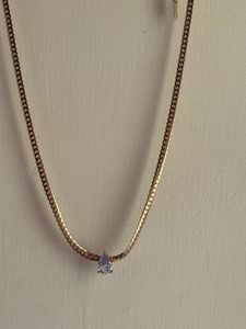 Drop Diamond Necklace Anti Tarnish