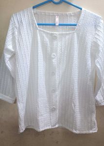 Chic Brown V-Neck Twisted Front Top