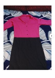 Chic Pink &amp; Black Dress
