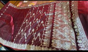 Elegant Maroon Saree