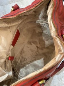 Authentic coach red leather bag