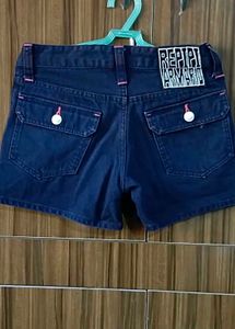 Navy Blue Mini Shorts