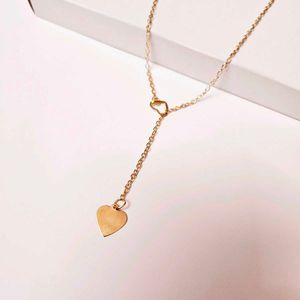 Gold Trendy Heart Korean Chain