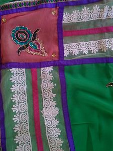 Chiffon Fabric And Net Ki Sundar Sadi