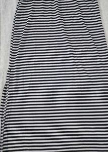 Striped Slit Skirt