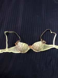 White Embroidery Bra