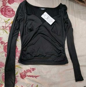 Stylish Black Long Sleeve Top