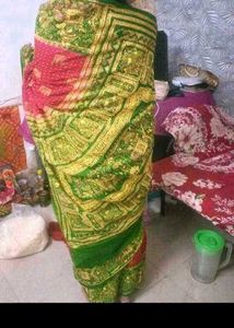 Jaipuri Art  Embroidery Design Saree