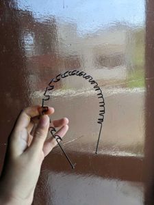 black zig zag hair band