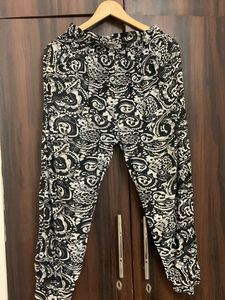 Black and White Paisley Pants