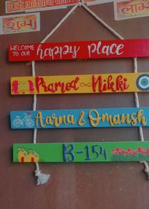 Handmade Wooden Name Plates For Home