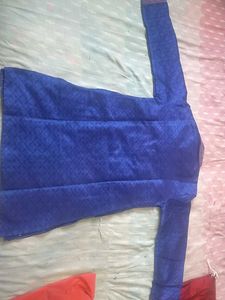 Stylish Men&#39;s Blue Striped Kurta with pajama