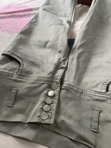 Olive Green Buttoned Pants