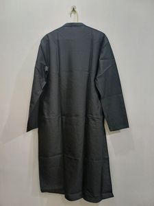 Silk Kurta Chudidar Set (Black Pattern)