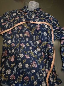 (M&amp;S Collection)Navy Floral Button Down Shirt 👕