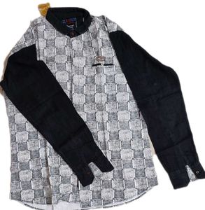 One White Black Checks shirt