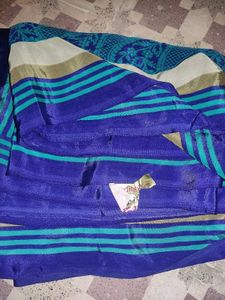 School Crape Saree