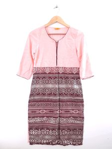 Pink Patterned Dress