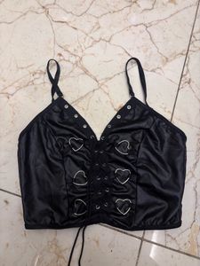 Black Heart Ring Top