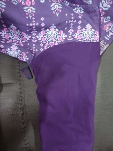 Purple Printed Kurta