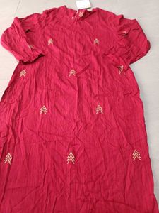 Elegant Maroon Kurta Set, XL SIZE