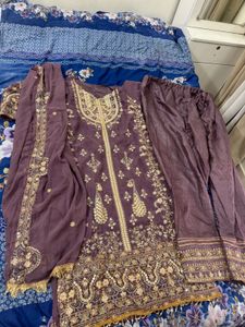 Lavender Pakistani Suit