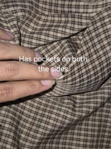 Combo of (Olive) Crop Shirt &amp; Plaid trouser