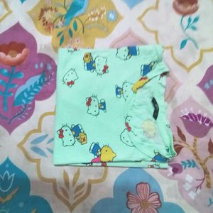 Cute T-shirt For Women Kitty Print Tee Pattern