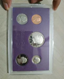 USA 1984 Coin Proof Set With Cover, America Rare