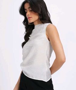 Elegant White Sleeveless Top
