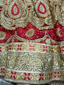 Red &amp; Gold Lehenga Choli