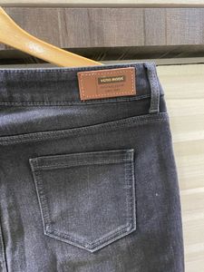 Dark Wash Denim Jeans high waist