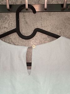 Zink London Powder Blue Peplum Top