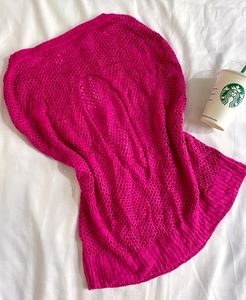 Pinterest Crochet Rose Back Designer Pullover