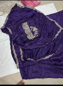 Elegant Purple Ethnic Saree