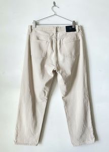 Beige Straight Leg Jeans
