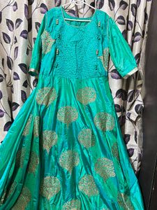 Elegant Green Anarkali Kurta