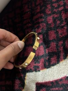 Gold Bangle Bracelet with Diamonds