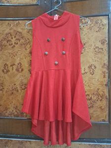 Red High-Low Dress