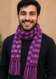 Crochet Scarf Handmade Using Quality Yarn