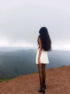 Pleated White Skirt