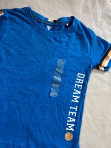 Blue &#39;Dream Team&#39; T-Shirt (Size 3-4Y)