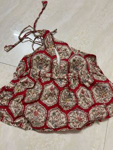 Boho Peplum Halter Top