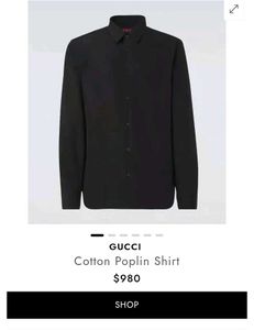 GUCCI Men&#39;s Black Shirt