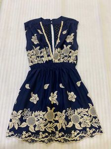 Floral Embroidered Mini Dress Bust 34-38