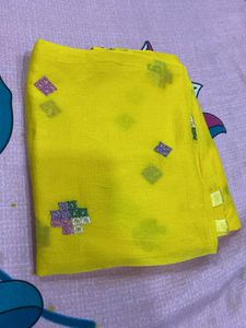 Haldi Look Multicolour Thread Lightly Stone Full