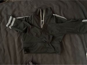 Black Zip-Up Sports Top | Trendy &amp; Comfy Fit