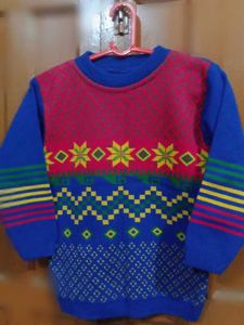 Colorful Patterned Kids Sweater