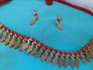 MAROON COLOUR JEWELLERY SET😍(Available 1pc Just)